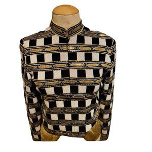 St John Gold & Black Elegant sweater size 4